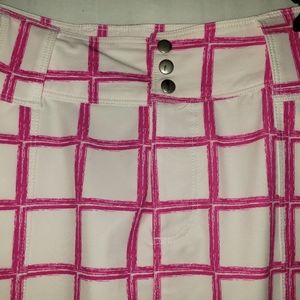 Womens Jofit Golf Skort Size 10 Pink and White